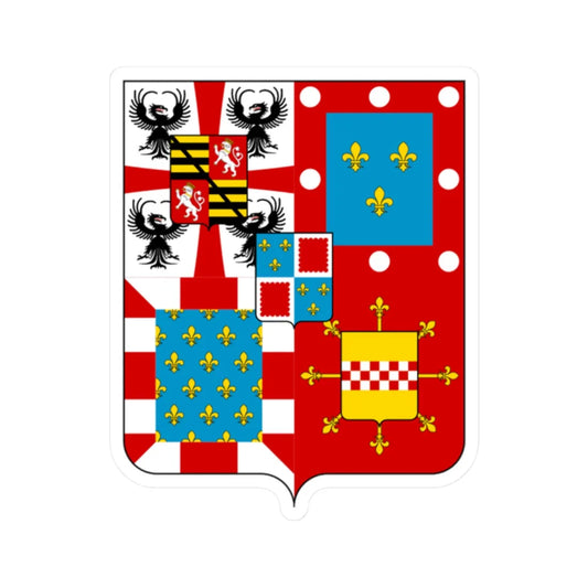 Coat of arms of the House of Gonzaga 1565 (Italy) (Coat of Arms) STICKER Vinyl Kiss-Cut Decal 2 Inch White - The Sticker Space