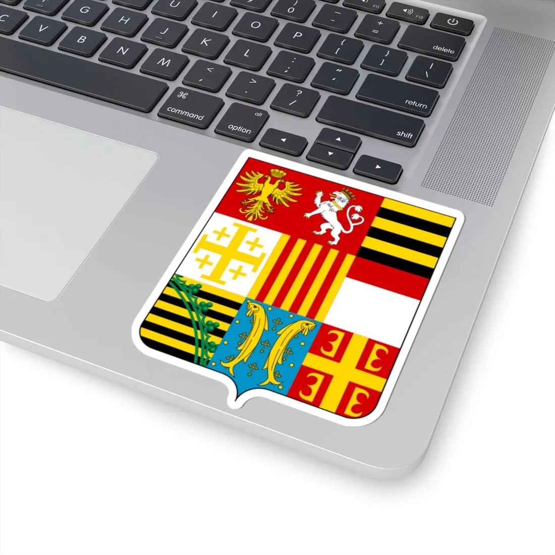 Coat of arms of the House of Gonzaga 1575 - center (Italy) (Coat of Arms) STICKER Vinyl Kiss-Cut Decal - The Sticker Space