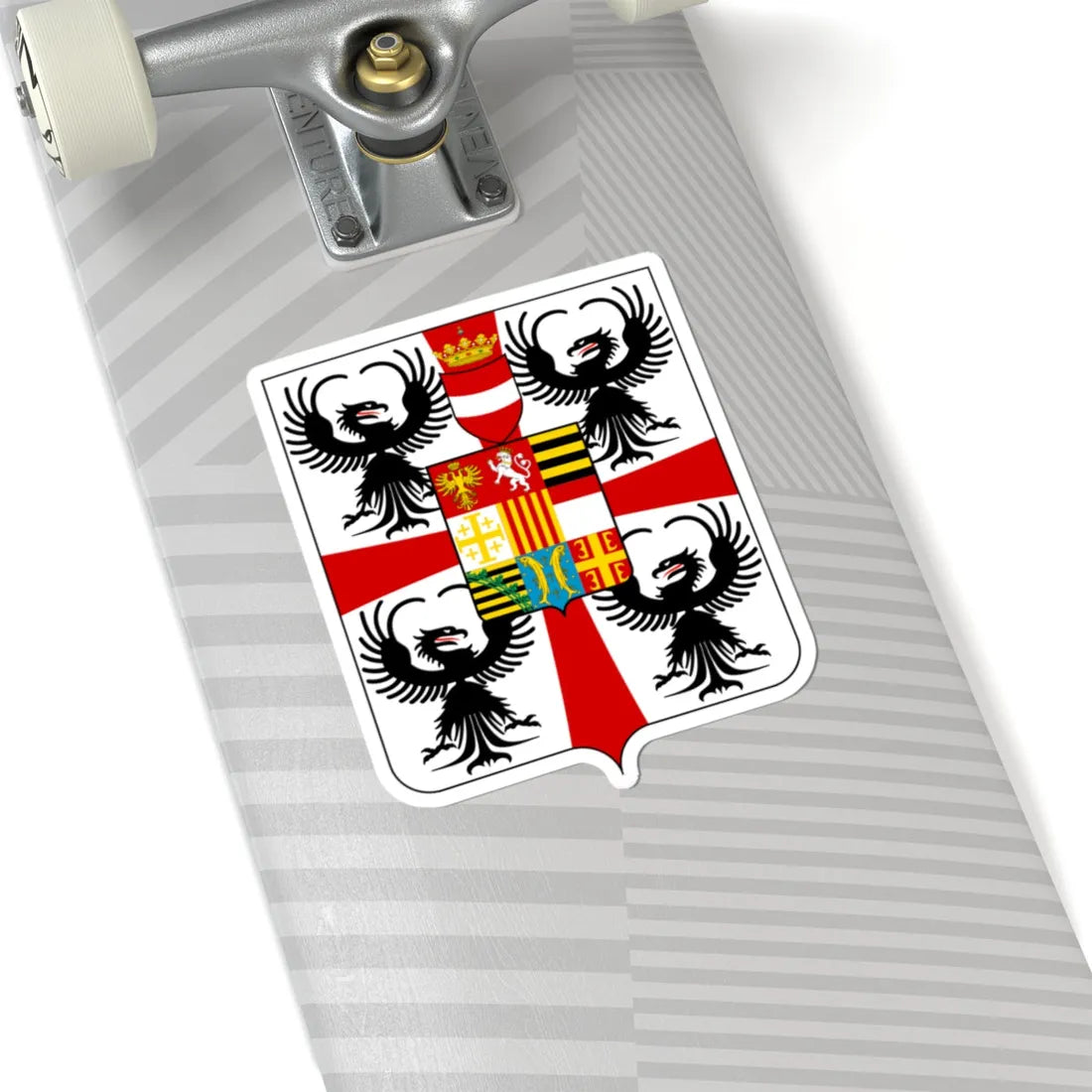 Coat of arms of the House of Gonzaga 1588 (Italy) (Coat of Arms) STICKER Vinyl Kiss-Cut Decal - The Sticker Space
