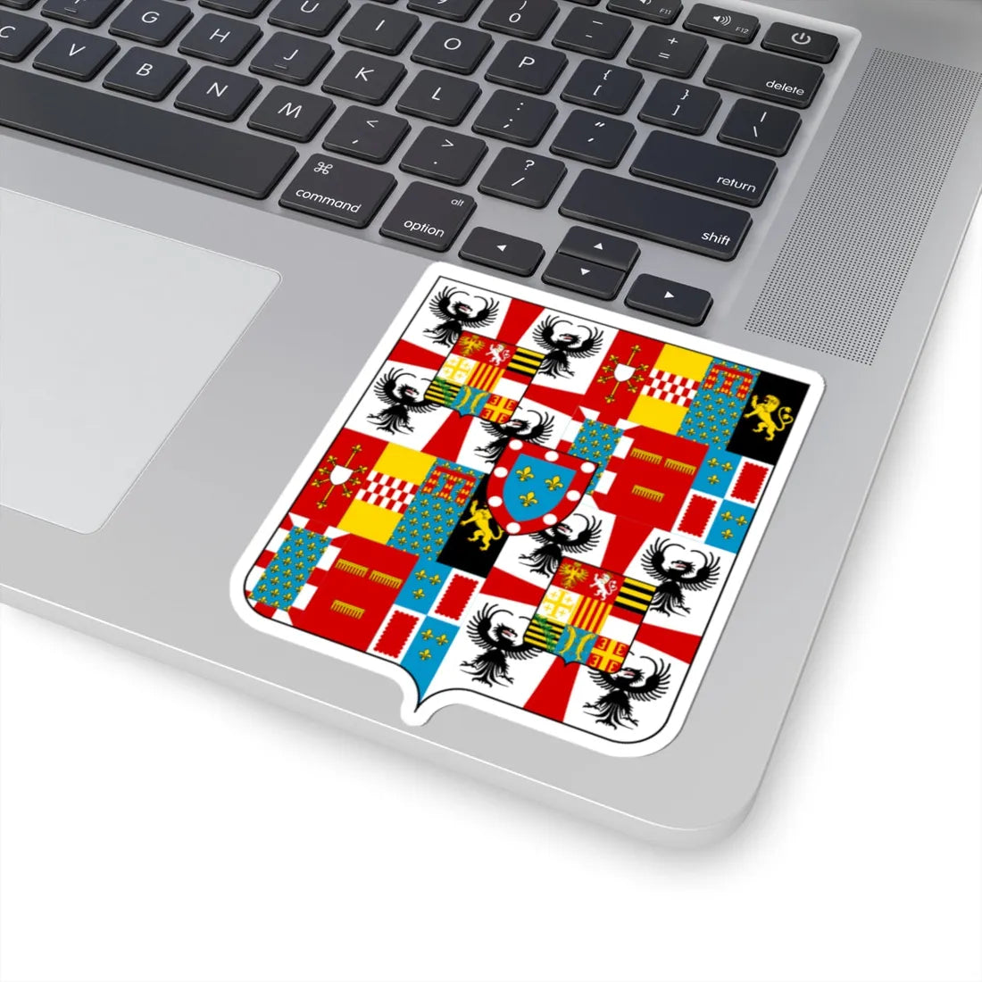 Coat of arms of the House of Gonzaga 1627 (Italy) (Coat of Arms) STICKER Vinyl Kiss-Cut Decal - The Sticker Space