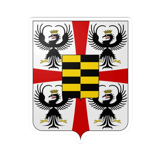 Coat of arms of the House of Gonzaga-Novellara (Italy) (Coat of Arms) STICKER Vinyl Kiss-Cut Decal 2 Inch White - The Sticker Space
