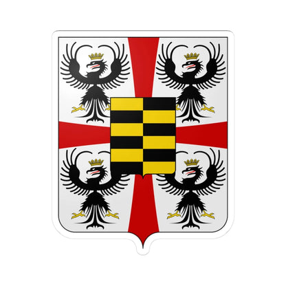 Coat of arms of the House of Gonzaga-Novellara (Italy) (Coat of Arms) STICKER Vinyl Kiss-Cut Decal 3 Inch White - The Sticker Space