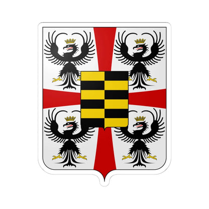 Coat of arms of the House of Gonzaga-Novellara (Italy) (Coat of Arms) STICKER Vinyl Kiss-Cut Decal 6 Inch White - The Sticker Space