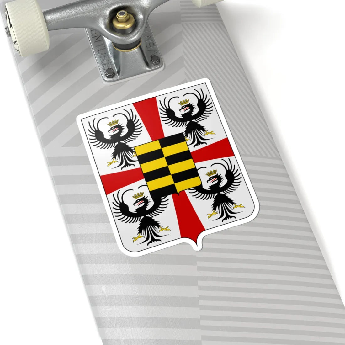 Coat of arms of the House of Gonzaga-Novellara (Italy) (Coat of Arms) STICKER Vinyl Kiss-Cut Decal - The Sticker Space