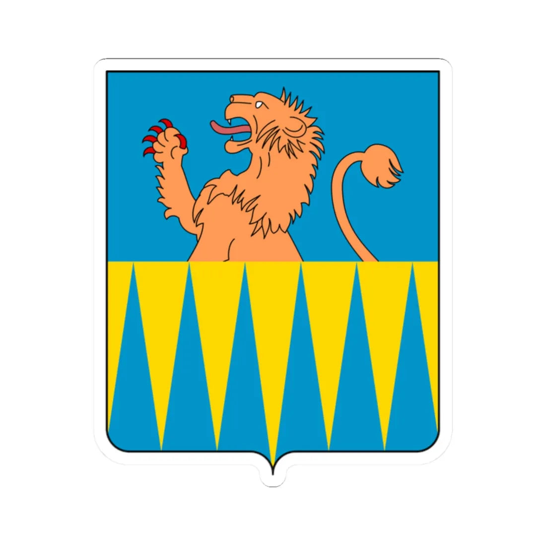 Coat of arms of the House of Granito (Italy) (Coat of Arms) STICKER Vinyl Kiss-Cut Decal 2 Inch White - The Sticker Space