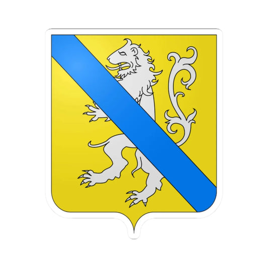 Coat of arms of the House of Guerrieri Gonzaga (Italy) (Coat of Arms) STICKER Vinyl Kiss-Cut Decal 2 Inch White - The Sticker Space