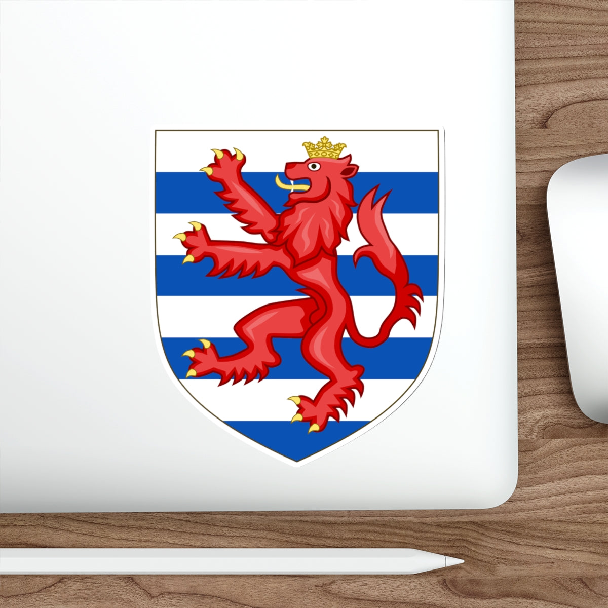 Coat of Arms of the House of Lusignan (Kings of Cyprus) STICKER Vinyl Die-Cut Decal-The Sticker Space