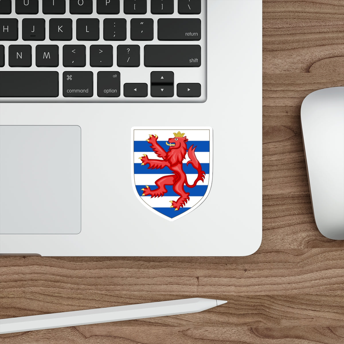 Coat of Arms of the House of Lusignan (Kings of Cyprus) STICKER Vinyl Die-Cut Decal-The Sticker Space