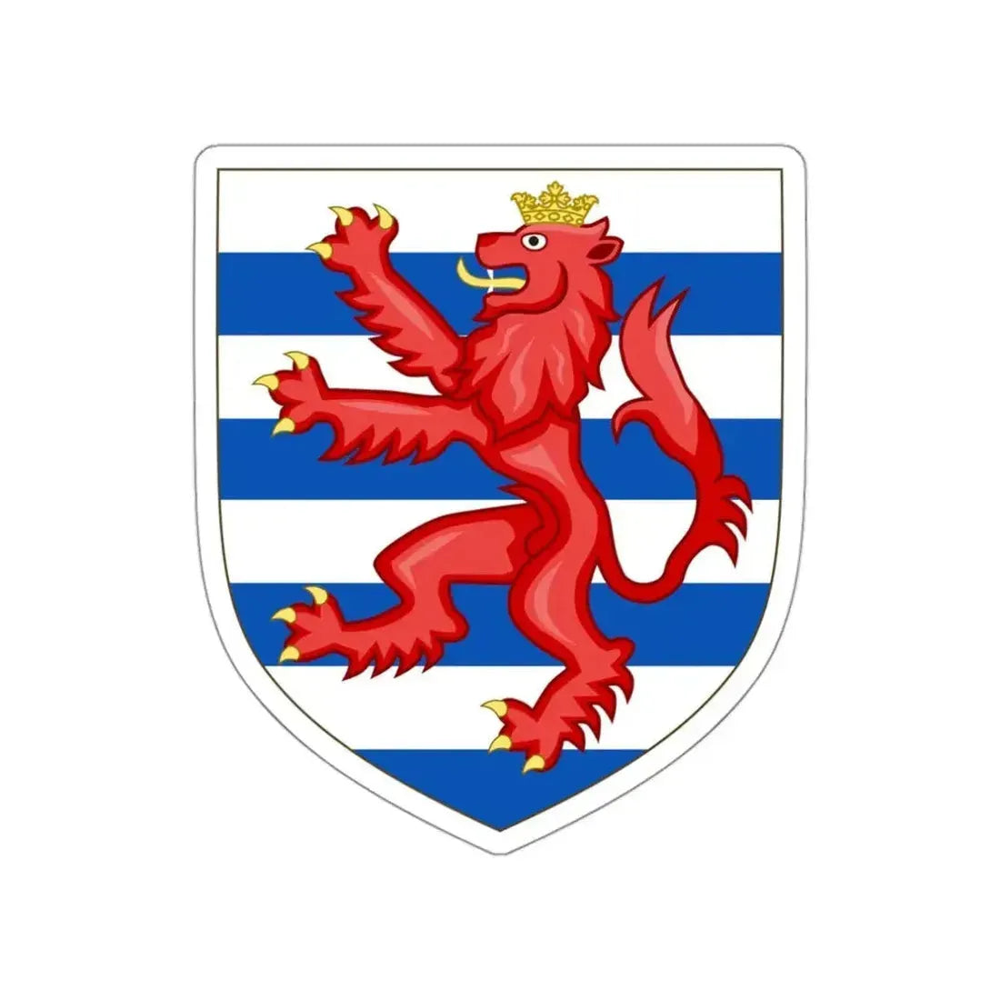 Coat of Arms of the House of Lusignan (Kings of Cyprus) STICKER Vinyl Die-Cut Decal - The Sticker Space