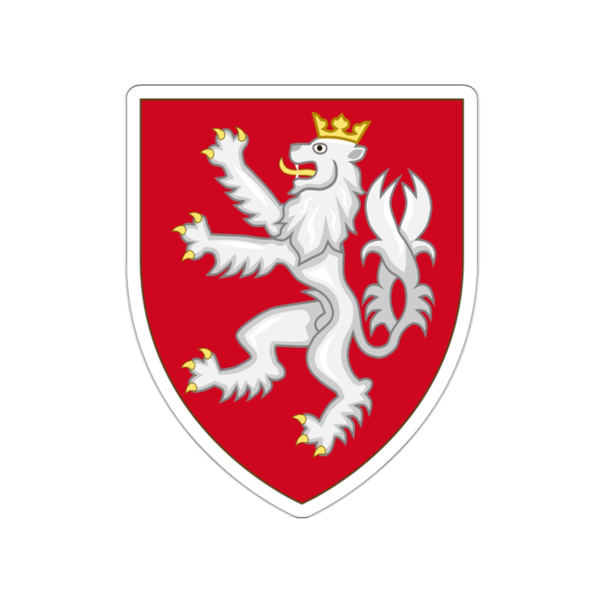 Coat of arms of the House of Luxembourg-Bohemia STICKER Vinyl Die-Cut Decal-White-The Sticker Space