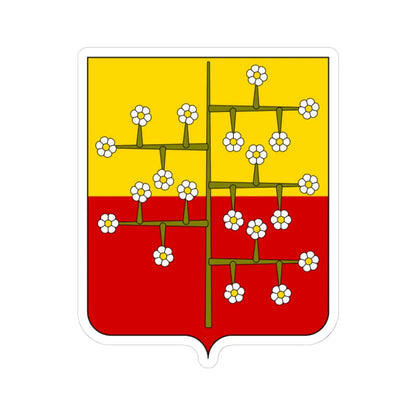 Coat of arms of the House of Malaspina Spino Fiorito 1 (Italy) (Coat of Arms) STICKER Vinyl Kiss-Cut Decal 4 Inch White - The Sticker Space