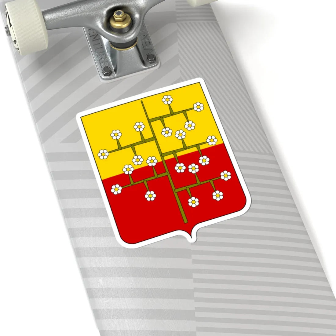 Coat of arms of the House of Malaspina Spino Fiorito 1 (Italy) (Coat of Arms) STICKER Vinyl Kiss-Cut Decal - The Sticker Space