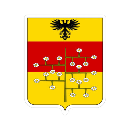 Coat of arms of the House of Malaspina Spino Fiorito 2 (Italy) (Coat of Arms) STICKER Vinyl Kiss-Cut Decal 6 Inch White - The Sticker Space