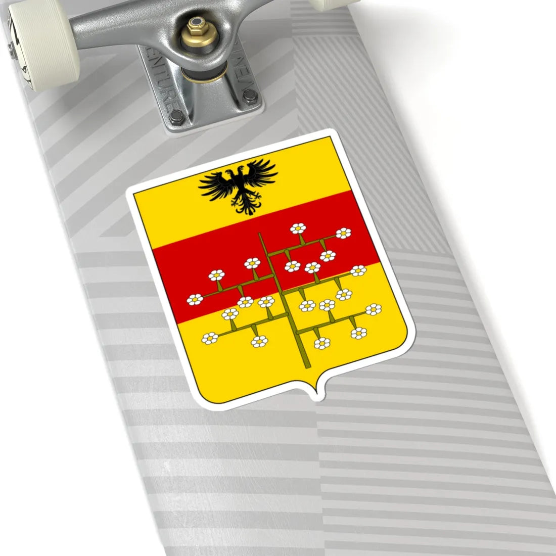 Coat of arms of the House of Malaspina Spino Fiorito 2 (Italy) (Coat of Arms) STICKER Vinyl Kiss-Cut Decal - The Sticker Space