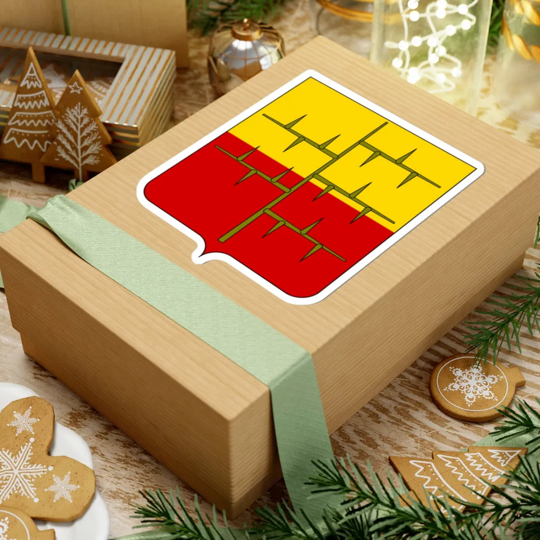 Coat of arms of the House of Malaspina Spino Secco 1 (Italy) (Coat of Arms) STICKER Vinyl Kiss-Cut Decal - The Sticker Space