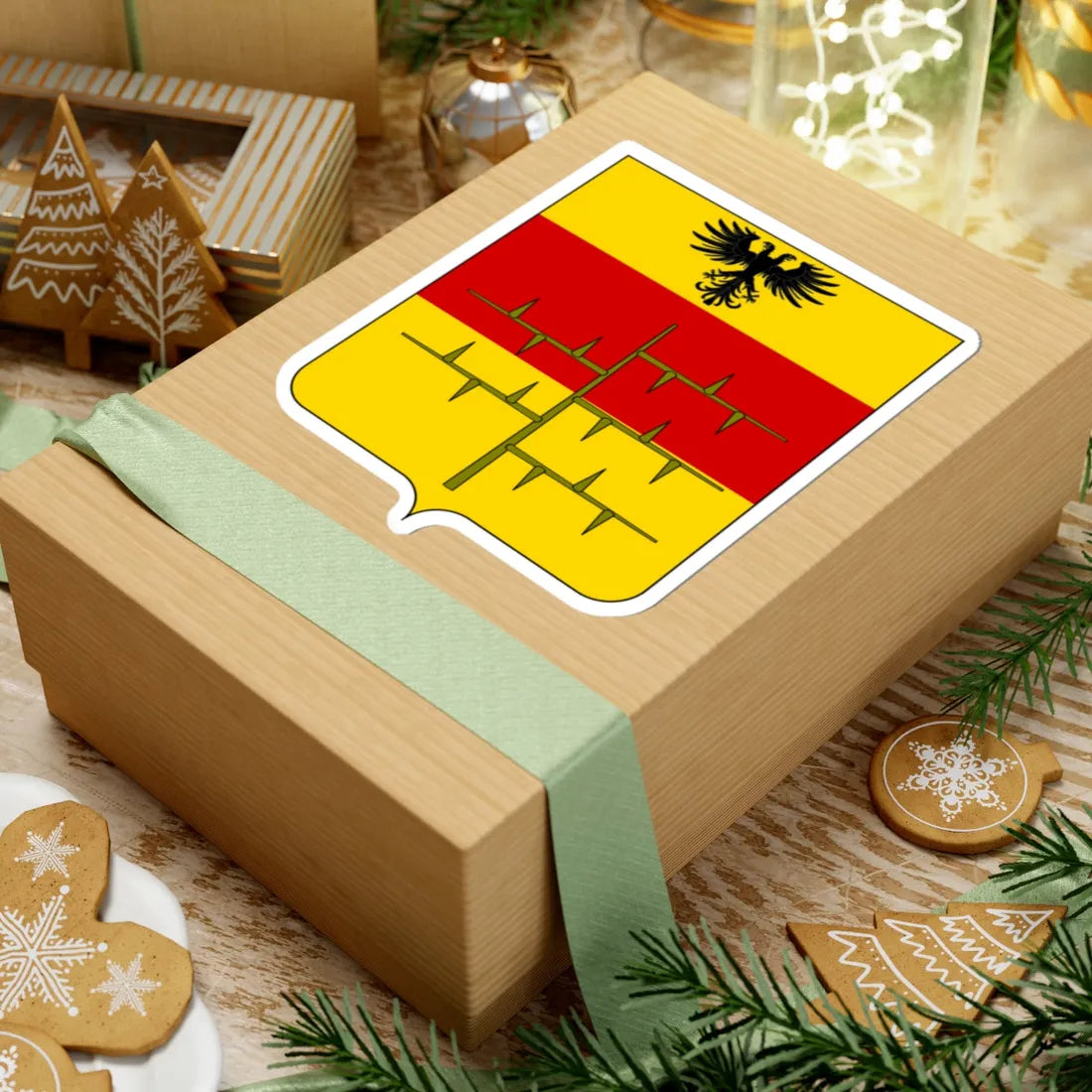 Coat of arms of the House of Malaspina Spino Secco 2 (Italy) (Coat of Arms) STICKER Vinyl Kiss-Cut Decal - The Sticker Space