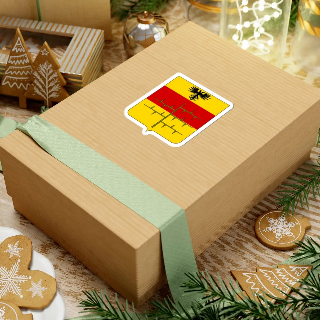 Coat of arms of the House of Malaspina Spino Secco 2 (Italy) (Coat of Arms) STICKER Vinyl Kiss-Cut Decal - The Sticker Space