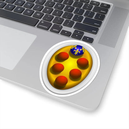 Coat of arms of the House of Medici Baroque period representation (Italy) (Coat of Arms) STICKER Vinyl Kiss-Cut Decal - The Sticker Space