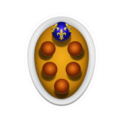 Coat of arms of the House Of Medici (Italy) (Coat of Arms) STICKER Vinyl Kiss-Cut Decal 2 Inch White - The Sticker Space