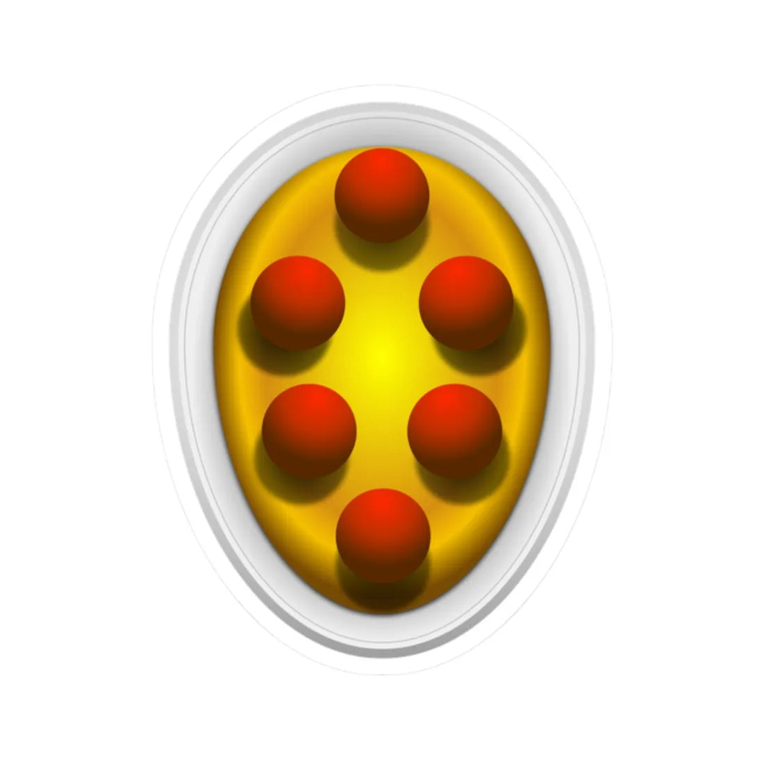 Coat of arms of the House of Medici old - type 2 (Italy) (Coat of Arms) STICKER Vinyl Kiss-Cut Decal 2 Inch White - The Sticker Space