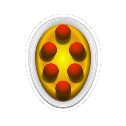 Coat of arms of the House of Medici old - type 2 (Italy) (Coat of Arms) STICKER Vinyl Kiss-Cut Decal 6 Inch White - The Sticker Space