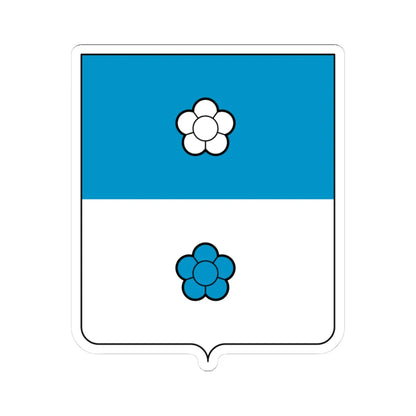 Coat of arms of the House of Mocenigo (Italy) (Coat of Arms) STICKER Vinyl Kiss-Cut Decal 3 Inch White - The Sticker Space