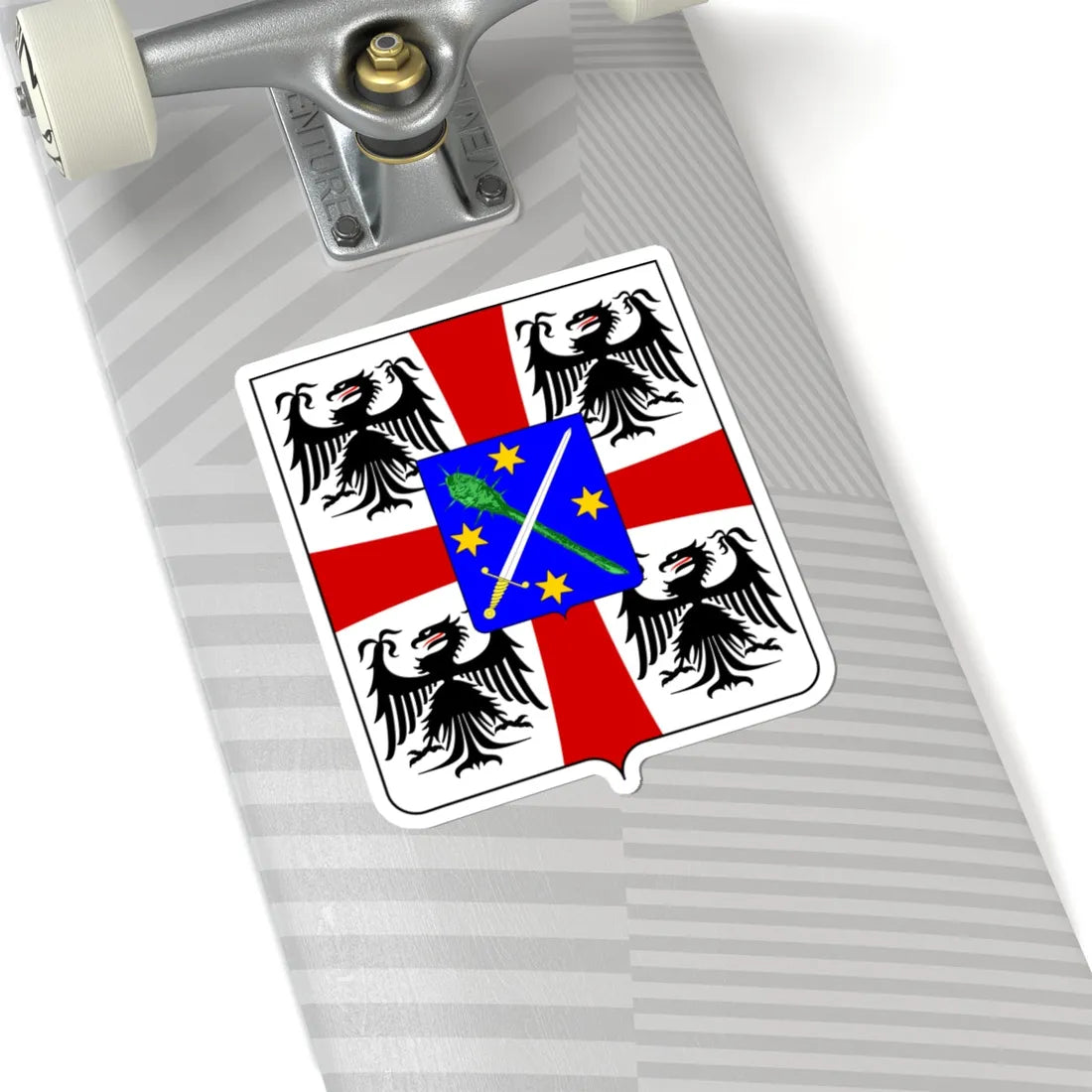 Coat of arms of the House of Nembrini Gonzaga (Italy) (Coat of Arms) STICKER Vinyl Kiss-Cut Decal - The Sticker Space