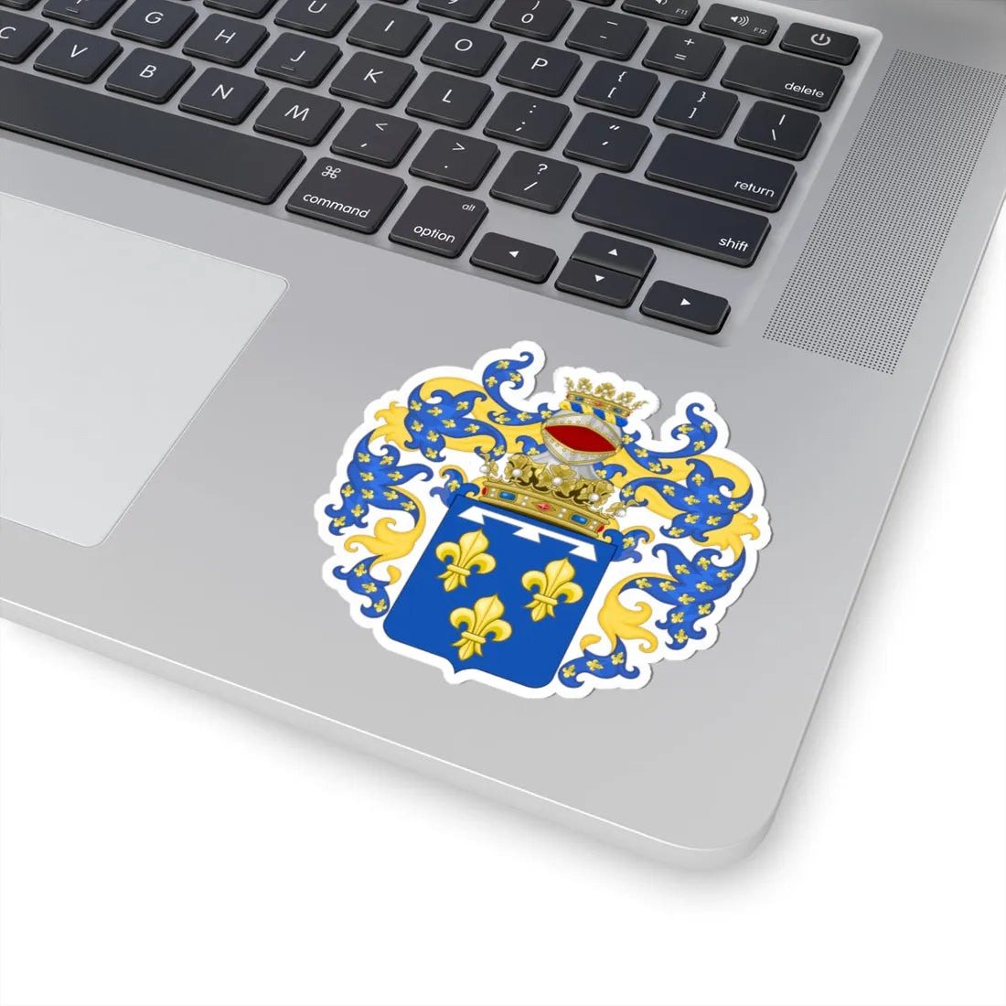 Coat of Arms of the House of Orleans-Galliera Since 1997 (Italy) (Coat of Arms) STICKER Vinyl Kiss-Cut Decal - The Sticker Space