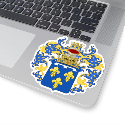 Coat of Arms of the House of Orleans-Galliera Since 1997 (Italy) (Coat of Arms) STICKER Vinyl Kiss-Cut Decal - The Sticker Space