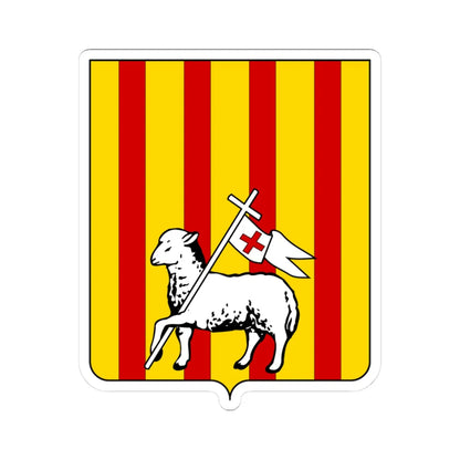 Coat of arms of the House of Pasquale Sicily and Spain (Italy) (Coat of Arms) STICKER Vinyl Kiss-Cut Decal 3 Inch White - The Sticker Space