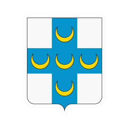 Coat of arms of the House of Piccolomini (Italy) (Coat of Arms) STICKER Vinyl Kiss-Cut Decal 2 Inch White - The Sticker Space