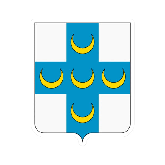 Coat of arms of the House of Piccolomini (Italy) (Coat of Arms) STICKER Vinyl Kiss-Cut Decal 2 Inch White - The Sticker Space