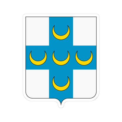 Coat of arms of the House of Piccolomini (Italy) (Coat of Arms) STICKER Vinyl Kiss-Cut Decal 4 Inch White - The Sticker Space