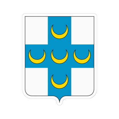 Coat of arms of the House of Piccolomini (Italy) (Coat of Arms) STICKER Vinyl Kiss-Cut Decal 6 Inch White - The Sticker Space