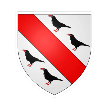 Coat of arms of the House of Polo 02 (Italy) (Coat of Arms) STICKER Vinyl Kiss-Cut Decal 2 Inch White - The Sticker Space