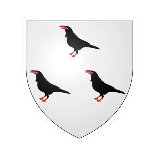 Coat of arms of the House of Polo 03 (Italy) (Coat of Arms) STICKER Vinyl Kiss-Cut Decal 2 Inch White - The Sticker Space