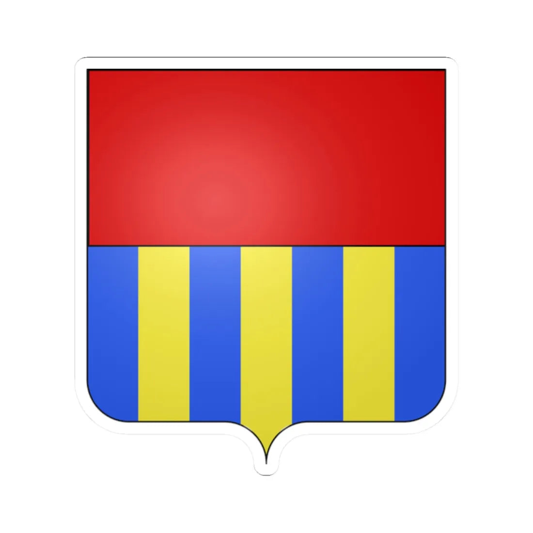 Coat of arms of the House of Priuli (Italy) (Coat of Arms) STICKER Vinyl Kiss-Cut Decal 2 Inch White - The Sticker Space