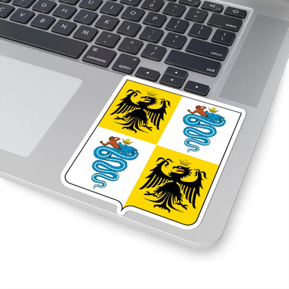 Coat of arms of the House of Sforza (Italy) (Coat of Arms) STICKER Vinyl Kiss-Cut Decal - The Sticker Space