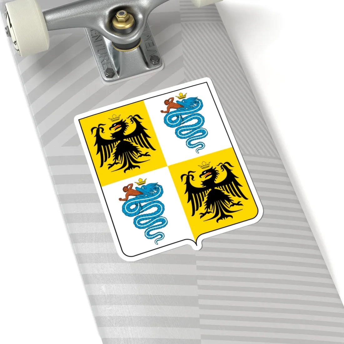 Coat of arms of the House of Sforza (Italy) (Coat of Arms) STICKER Vinyl Kiss-Cut Decal - The Sticker Space