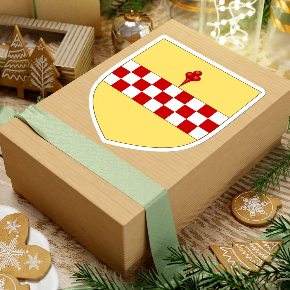 Coat of arms of the house of Spinola (Italy) (Coat of Arms) STICKER Vinyl Kiss-Cut Decal - The Sticker Space