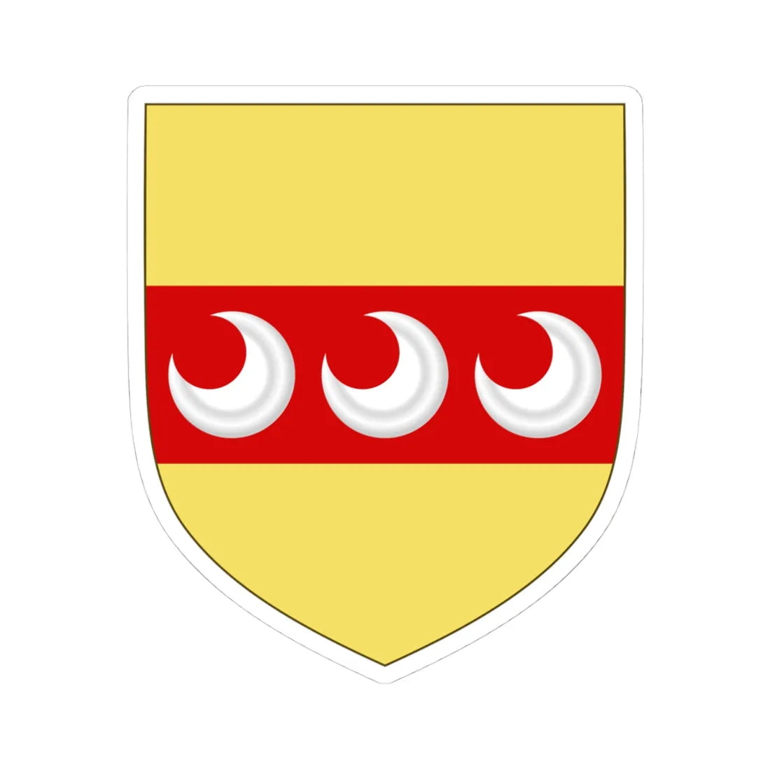 Coat of Arms of the House of Strozzi (Italy) (Coat of Arms) STICKER Vinyl Kiss-Cut Decal 4 Inch White - The Sticker Space