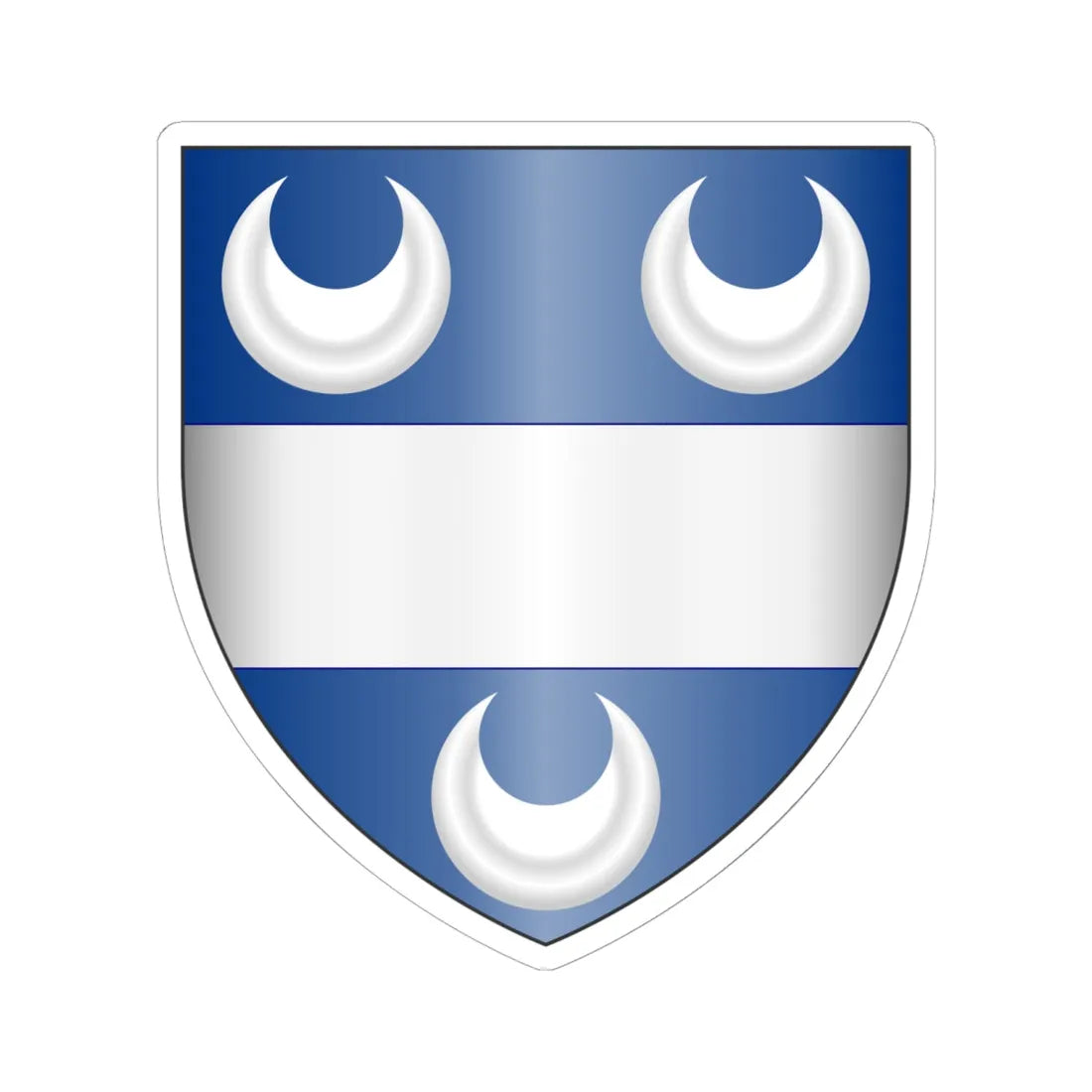 Coat of Arms of the House of Tolomei (Italy) (Coat of Arms) STICKER Vinyl Kiss-Cut Decal 6 Inch White - The Sticker Space