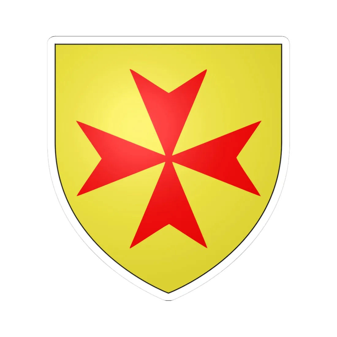 Coat of arms of the House of Tolosani from Colle Tuscany Italy (Italy) (Coat of Arms) STICKER Vinyl Kiss-Cut Decal 3 Inch White - The Sticker Space