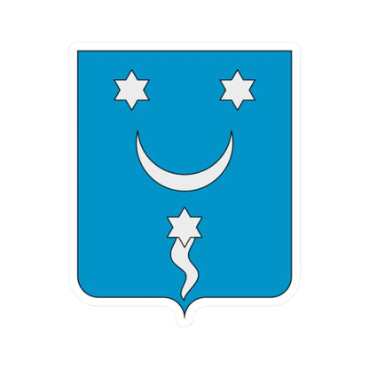 Coat of arms of the House of Tuccimei (Italy) (Coat of Arms) STICKER Vinyl Kiss-Cut Decal 2 Inch White - The Sticker Space