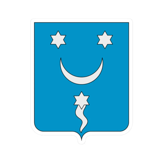 Coat of arms of the House of Tuccimei (Italy) (Coat of Arms) STICKER Vinyl Kiss-Cut Decal 2 Inch White - The Sticker Space