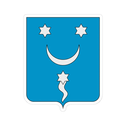 Coat of arms of the House of Tuccimei (Italy) (Coat of Arms) STICKER Vinyl Kiss-Cut Decal 4 Inch White - The Sticker Space