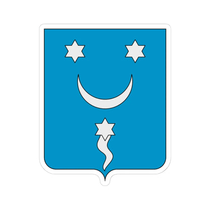 Coat of arms of the House of Tuccimei (Italy) (Coat of Arms) STICKER Vinyl Kiss-Cut Decal 6 Inch White - The Sticker Space