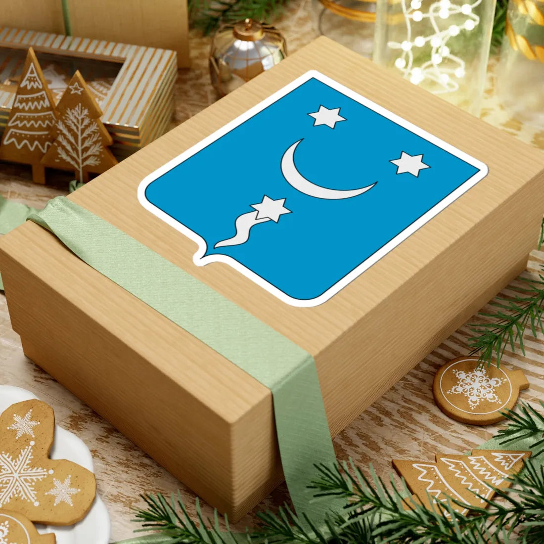 Coat of arms of the House of Tuccimei (Italy) (Coat of Arms) STICKER Vinyl Kiss-Cut Decal - The Sticker Space