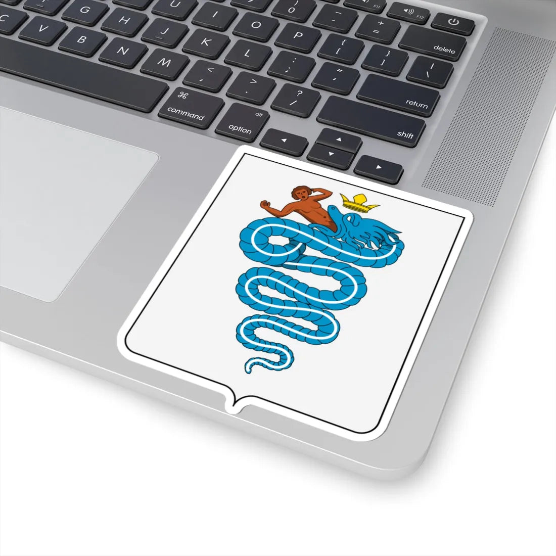 Coat of arms of the House of Visconti 1395 (Italy) (Coat of Arms) STICKER Vinyl Kiss-Cut Decal - The Sticker Space