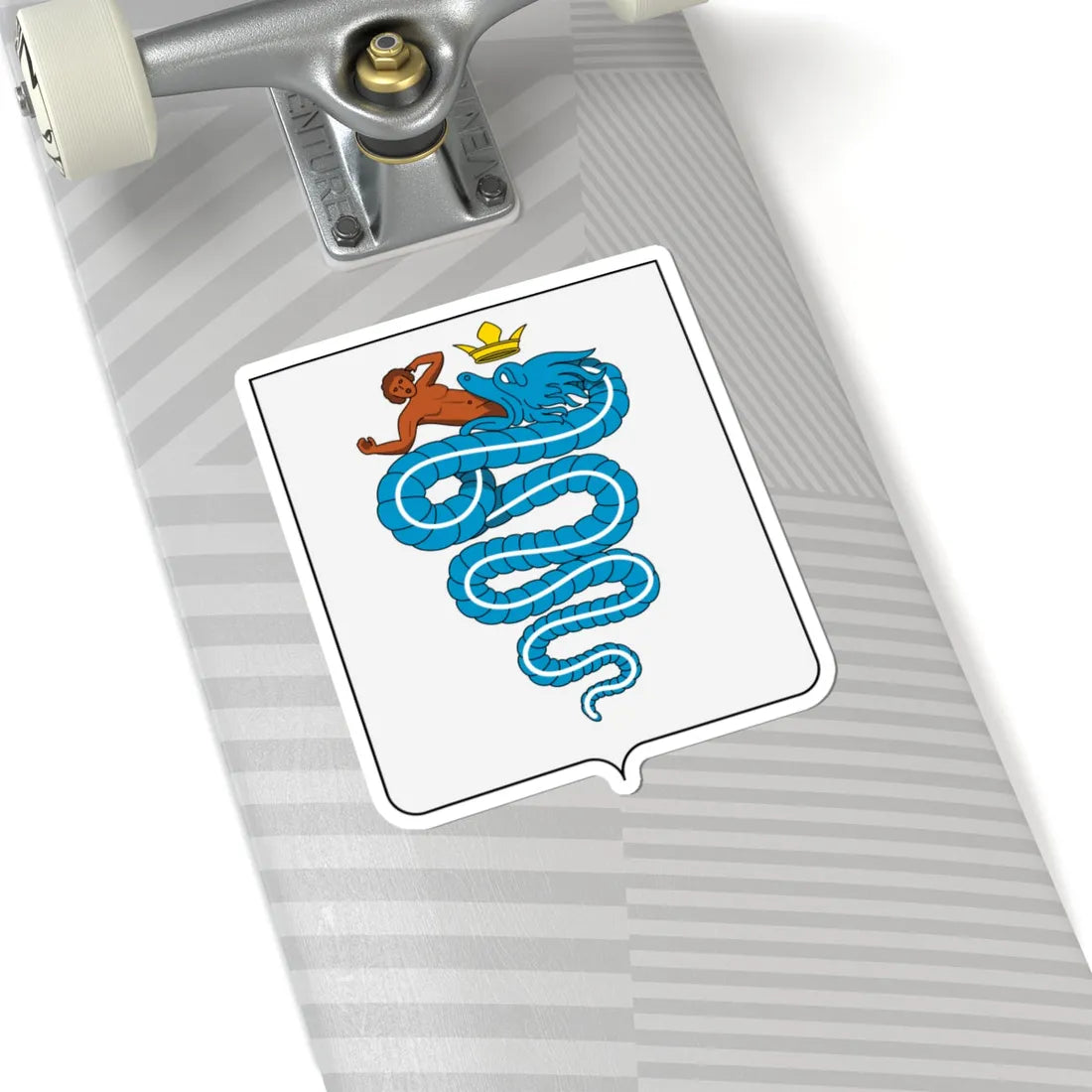 Coat of arms of the House of Visconti 1395 (Italy) (Coat of Arms) STICKER Vinyl Kiss-Cut Decal - The Sticker Space